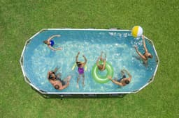 Piscine fuori terra Piscina solo struttura da 488x244x122 cm grigio scuro Bestway 7