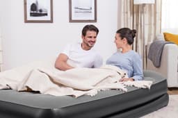 Materassi gonfiabili Materasso  gonfiabile matrimoniale nero da 203x152x46 cm Bestway 3