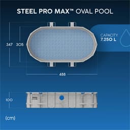 Piscine fuori terra Piscina solo struttura effetto pietra - 427x250x100 cm Bestway 7