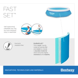 Piscine fuori terra Set piscina gonfiabile Fast Set da 244x61 cm Bestway 6