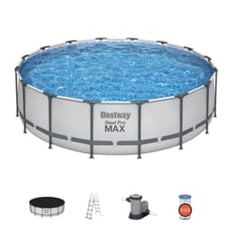Piscine fuori terra Set piscina grigio chiaro da 488x122 cm Bestway 1