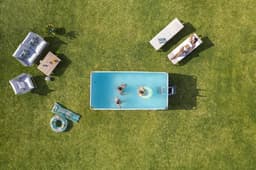 Piscine fuori terra Piscina solo struttura - 412x201x122 cm effetto marmo Bestway 7