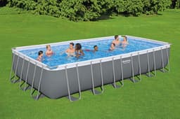 Piscine fuori terra Set piscina da 732x366x132 cm grigio scuro Bestway 3