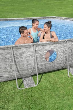 Piscine fuori terra Set piscina da 488x305x107 cm effetto pietra Bestway 6