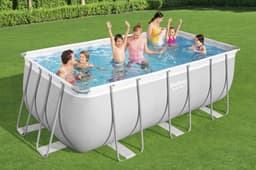 Piscine fuori terra Set piscina fuori terra rettangolare da 412x201x122 cm Bestway 3