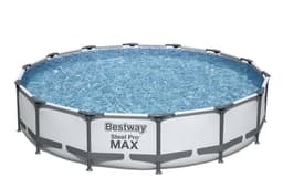 Piscine fuori terra Set piscina fuori terra rotonda Steel Pro MAX da 427x84 cm grigio chiaro Bestway 2