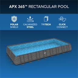 Piscine fuori terra Piscina solo struttura e liner APX 365 da 956x488x132 cm Bestway 8