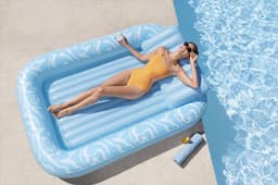 Gonfiabili mare per adulti Materassino gonfiabile da mare Sun-Kissed con portabicchieri Bestway 4