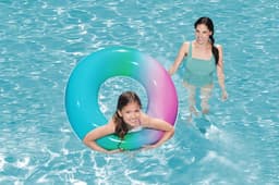 Giochi gonfiabili per bambini Ciambella gonfiabile Arcobaleno rosa Bestway 2
