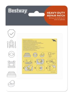 Accessori Piscine e Spa Toppa di riparazione rinforzata da 6,5x6,5 cm Bestway 3