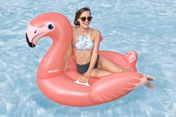 Gonfiabili mare per adulti Cavalcabile da piscina Flamenco Flamingo Bestway 2
