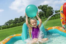 Giochi gonfiabili per bambini Playcenter gonfiabile Retro Groove per bambini Bestway 3
