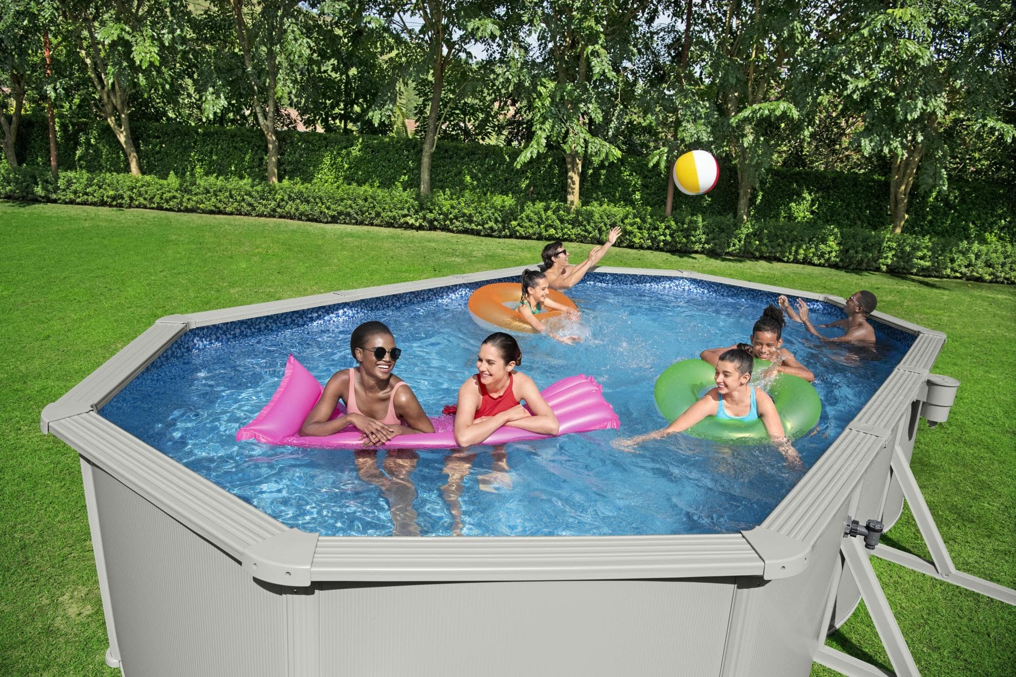 Piscine fuori terra Set piscina Hydrium grigia da 610x366x122 cm Bestway 5