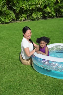 Giochi gonfiabili per bambini Piscinetta gonfiabile Sparkle Shell da 150x127x43 cm Bestway 4