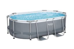 Piscine fuori terra Set piscina fuori terra ovale Power Steel da 305x200x84 cm grigio scuro Bestway 2