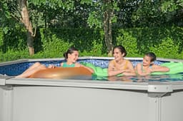 Piscine fuori terra Set piscina Hydrium grigio chiaro da 460x120 cm Bestway 6