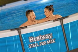 Piscine fuori terra Piscina solo struttura grigio scuro - 457x107 cm Bestway 5