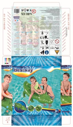 Giochi gonfiabili per bambini Coccodrillo gonfiabile medio per bambini Bestway 8