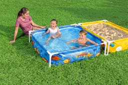 Giochi gonfiabili per bambini Piscina gioco e box sabbia per bambini da 213x122x30.5 cm Bestway 2