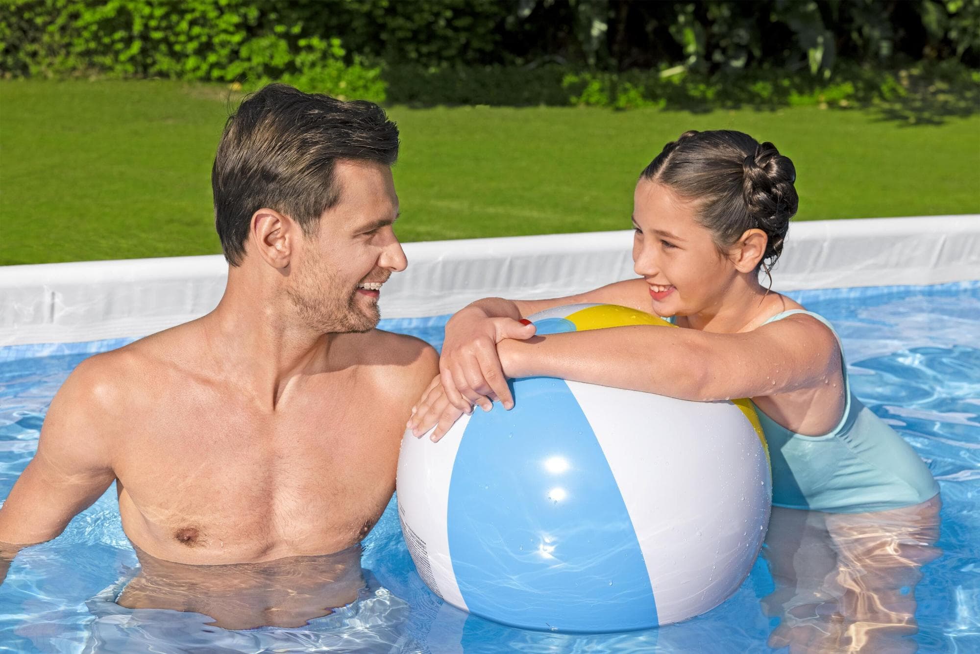 Piscine fuori terra Set piscina fuori terra rettangolare Power Steel da 404x201x100 cm Bestway 4