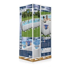 Piscine fuori terra Set piscina da 732x366x132 cm grigio chiaro Bestway 8