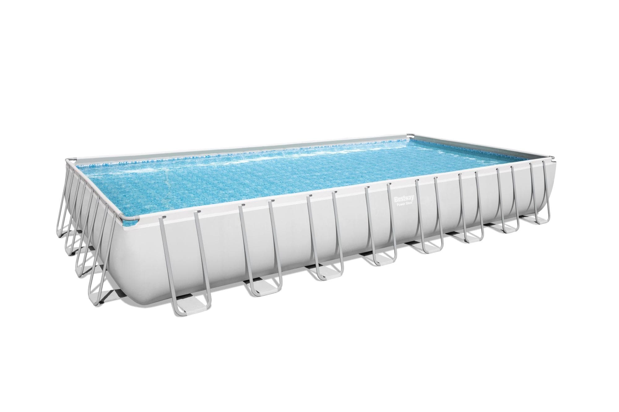 Piscine fuori terra Set piscina da 956x488x132 cm grigio chiaro Bestway 2