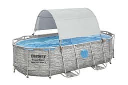 Coperture e Tappetini Tenda parasole per piscine fuori terra rettangolari e ovali Bestway 8