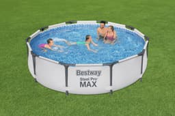 Piscine fuori terra Set piscina da 305x76 cm grigio chiaro Bestway 3