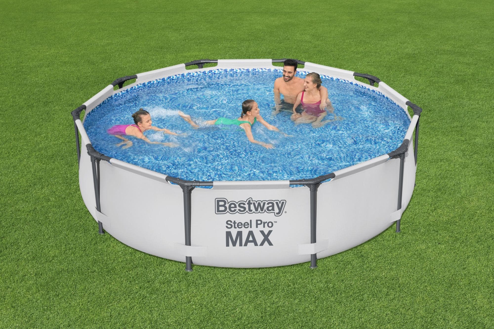 Piscine fuori terra Set piscina da 305x76 cm grigio chiaro Bestway 3