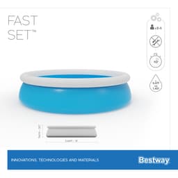 Piscine fuori terra Set piscina gonfiabile Fast Set da 366x76 cm Bestway 5