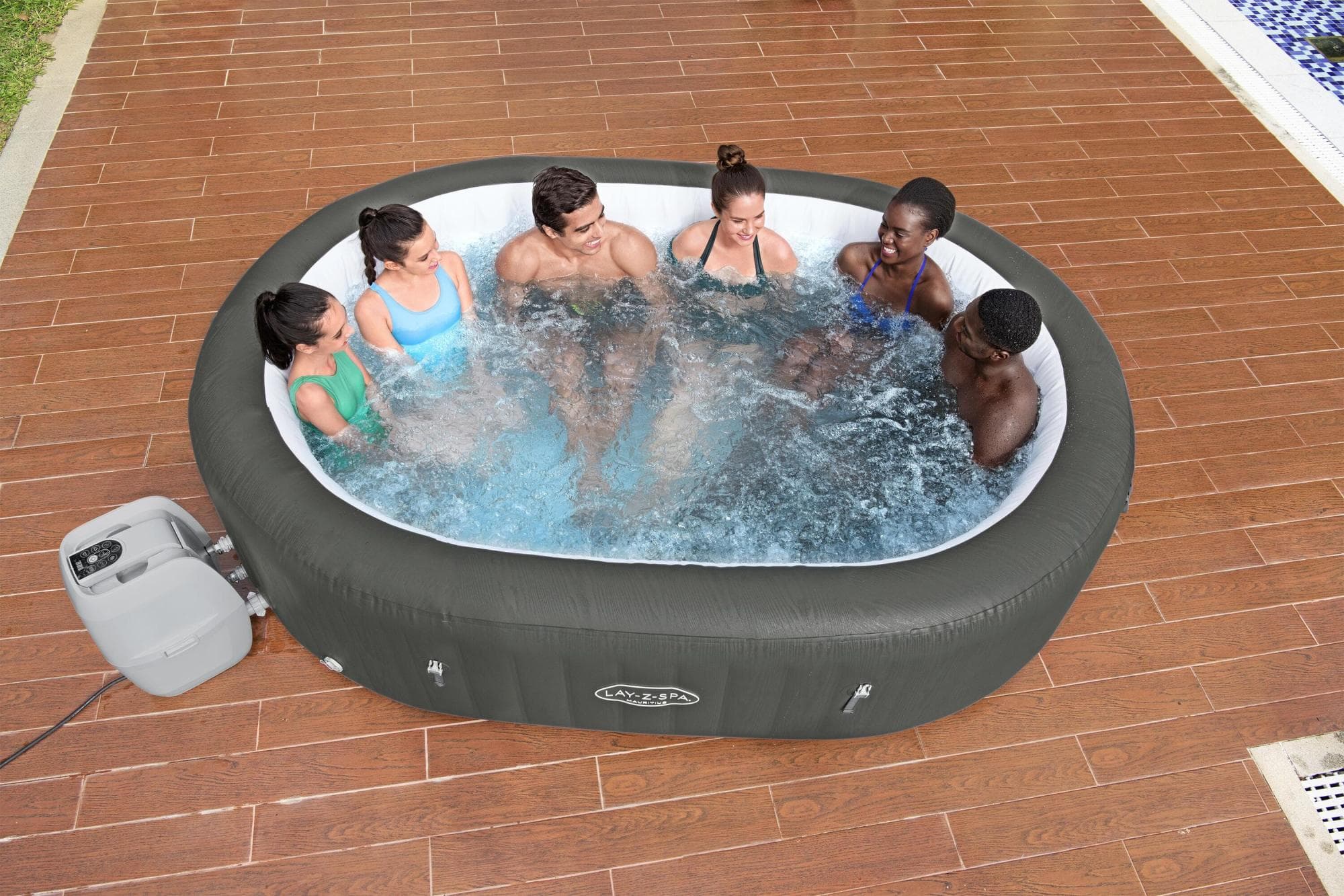 Idromassaggi gonfiabili Lay-Z-Spa Idromassaggio gonfiabile Lay-Z-Spa Mauritius AirJet 5-7 persone con app Bestway 4