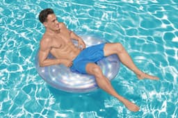 Gonfiabili mare per adulti Ciambella gonfiabile iridescente Bestway 2