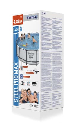 Piscine fuori terra Set piscina da 488x122 cm grigio chiaro Bestway 8