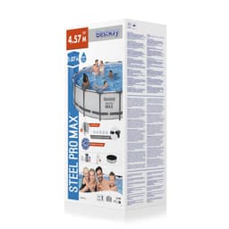 Piscine fuori terra Set piscina da 457x107 cm grigio chiaro Bestway 7