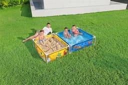 Giochi gonfiabili per bambini Piscina gioco e box sabbia per bambini da 213x122x30.5 cm Bestway 5
