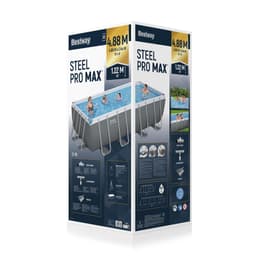 Piscine fuori terra Set piscina da 488x244x122 cm grigio Bestway 6