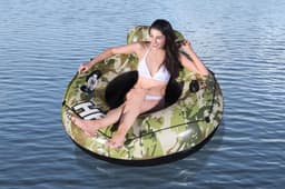 Gonfiabili mare per adulti Ciambella gonfiabile con schienale Camo Bestway 2
