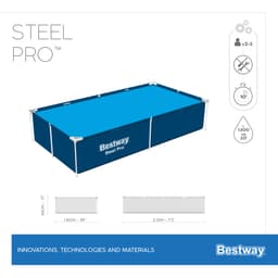 Piscine fuori terra Piscina blu scuro da 221x150x43 cm Bestway 6