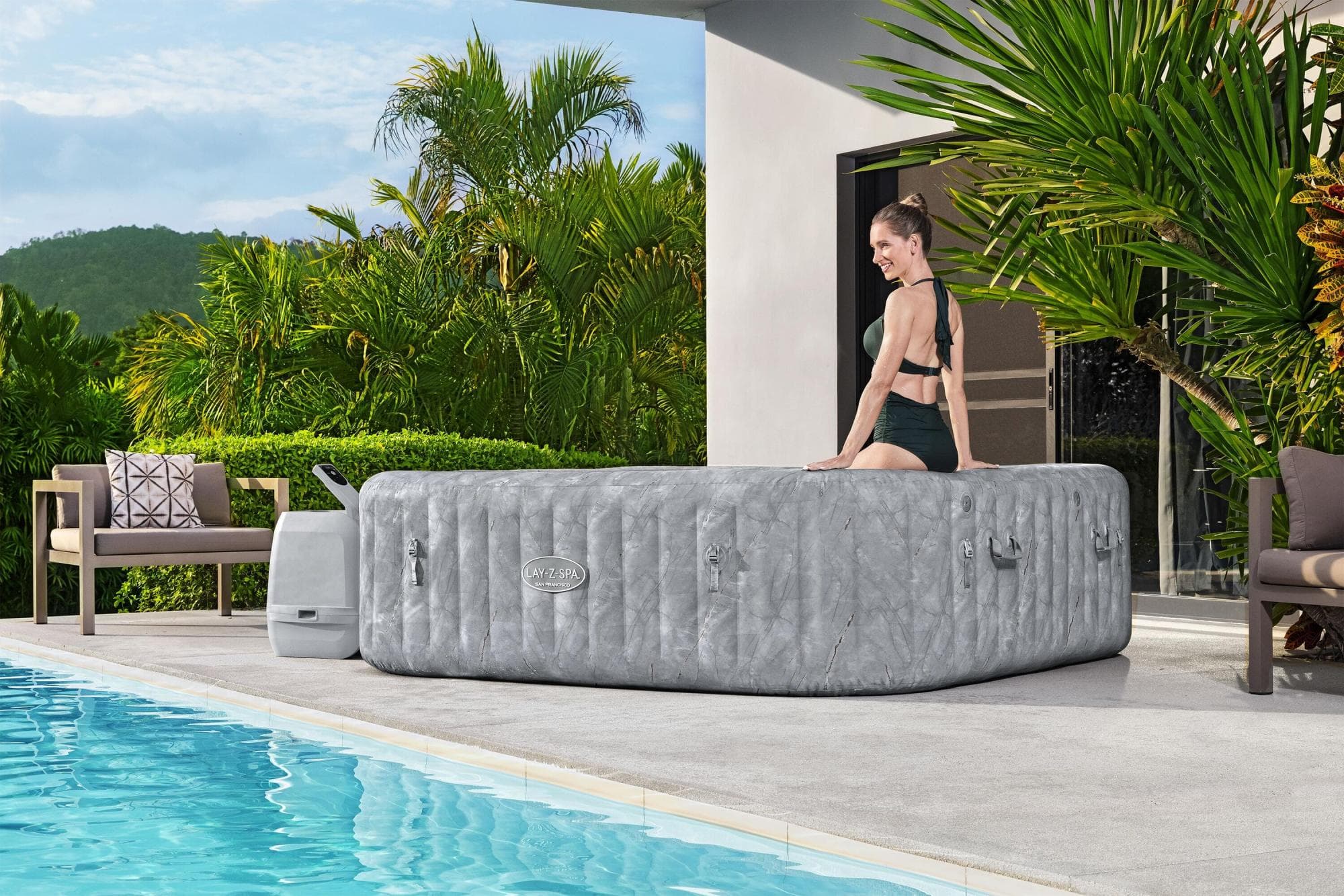 Idromassaggi gonfiabili Lay-Z-Spa Idromassaggio gonfiabile Lay-Z-Spa San Francisco HydroJet Pro 5/7 persone Bestway 2