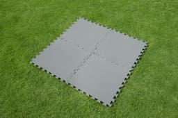 Accessori Piscine e Spa Tappeto sotto piscina fuori terra protettivo e componibile da 50x50 cm grigio Bestway 7