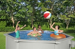 Piscine fuori terra Set piscina Hydrium grigio chiaro da 360x120 cm Bestway 4