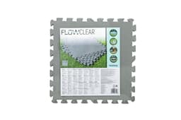 Accessori Piscine e Spa Tappeto sotto piscina fuori terra protettivo e componibile da 50x50 cm grigio Bestway 8