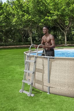 Accessori Piscine e Spa Scaletta di sicurezza per piscina da 107 cm Bestway 3