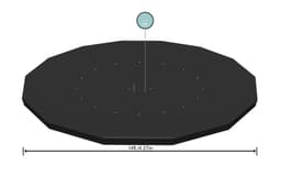 Coperture e Tappetini Copertura per piscina rotonda da 427 cm Bestway 1