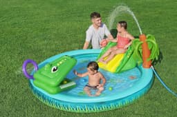 Giochi gonfiabili per bambini Playcenter gonfiabile Crocodile Cove per bambini Bestway 2