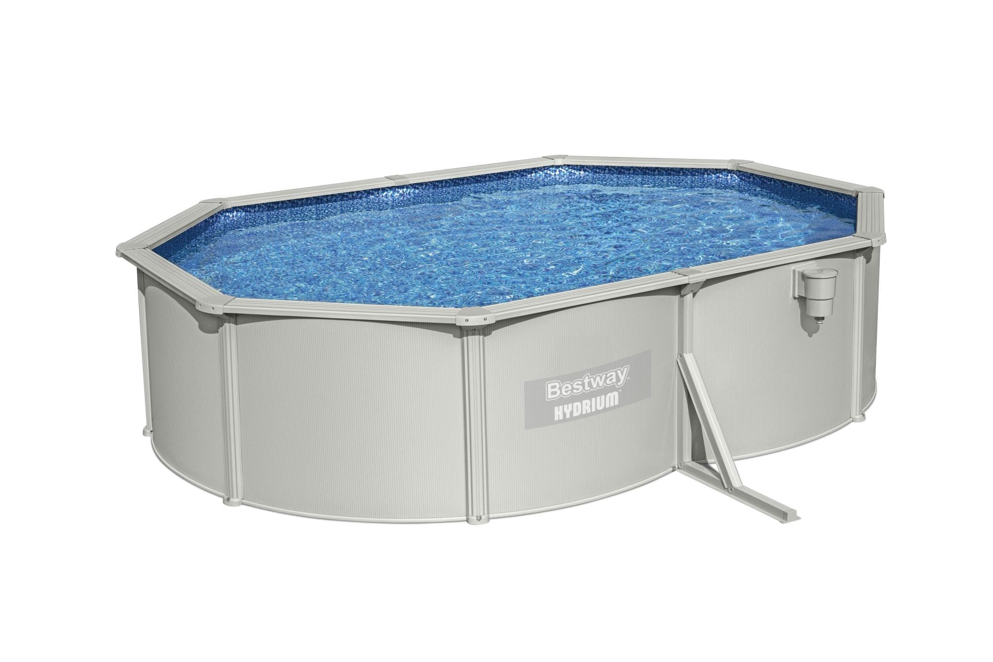 Piscine fuori terra Set piscina Hydrium grigio chiaro da 500x366x122 cm Bestway 3