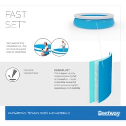 Piscine fuori terra Set piscina gonfiabile Fast Set da 366x76 cm Bestway 6