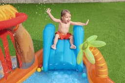 Giochi gonfiabili per bambini Playcenter gonfiabile con scivolo a forma di vulcano Bestway 4