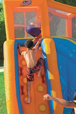Giochi gonfiabili per bambini Parco acquatico gonfiabile Hurricane Tunnel Blast Constant Air Bestway 5