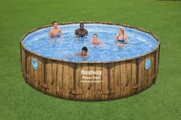 Piscine fuori terra Set piscina da 488x122 cm effetto legno Bestway 3